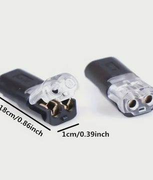 2/5/10 Stuks 2-Pin Steek Connectoren voor Laagspanning Kabels - Snel en Veilig