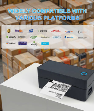 Draagbare Thermische Labelprinter - Geen Inkt Nodig, Bluetooth & USB, Hoge Snelheid voor Kleine Bedrijven