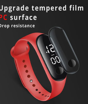 8x Kinder Horloge Digitaal LED Waterdicht - School, Sport, Dames & Heren