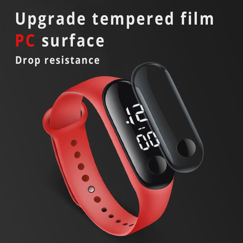 8x Kinder Horloge Digitaal LED Waterdicht - School, Sport, Dames & Heren