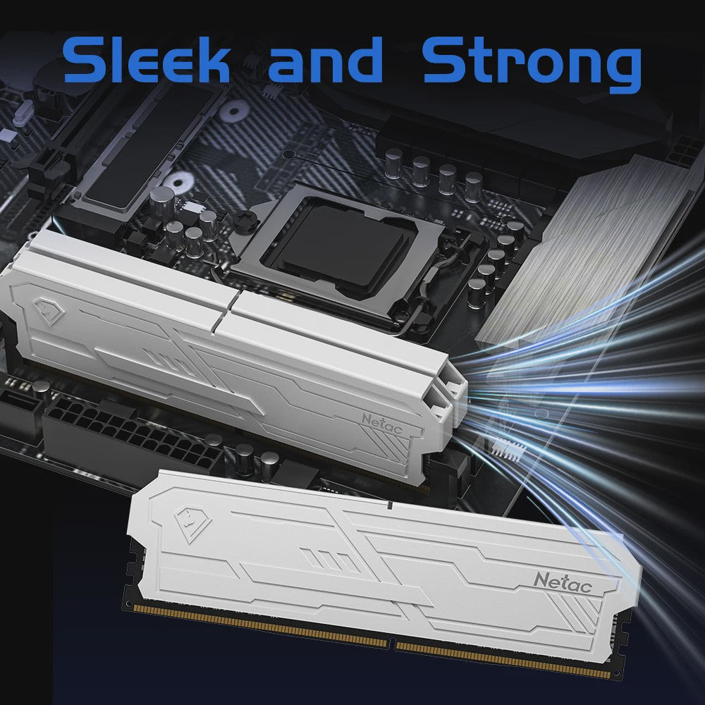 Netac Shadow III DDR4 RAM Geheugen - 3200MHz/3600MHz - Desktop UDIMM met Metalen Heatsink