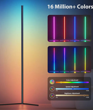 Moderne RGB Vloerlamp met Muziek Sync & 16 Miljoen Kleuren - Sfeerverlichting