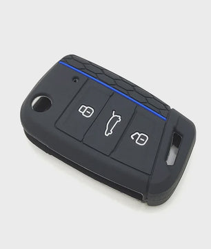Siliconen Sleuteelhoes voor VW Golf, Polo, T-Roc, Tiguan, Skoda, Seat - Beschermhoes Sleutel