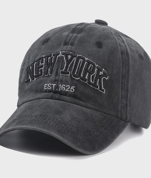 New York Baseball Cap - Washed Katoen Snapback voor Heren & Dames