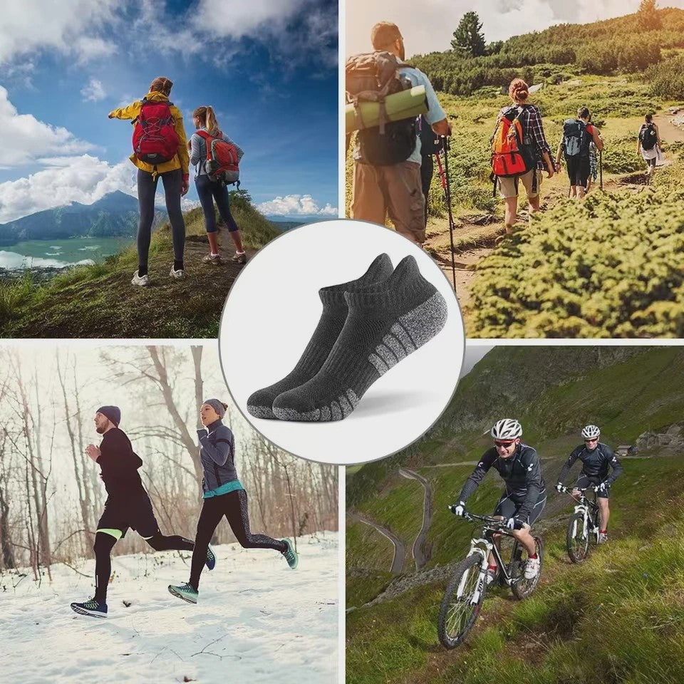 3 Paar Sportsokken Enkelsokken Heren Dames - Ademend & Comfortabel voor Fitness, Hardlopen & Outdoor