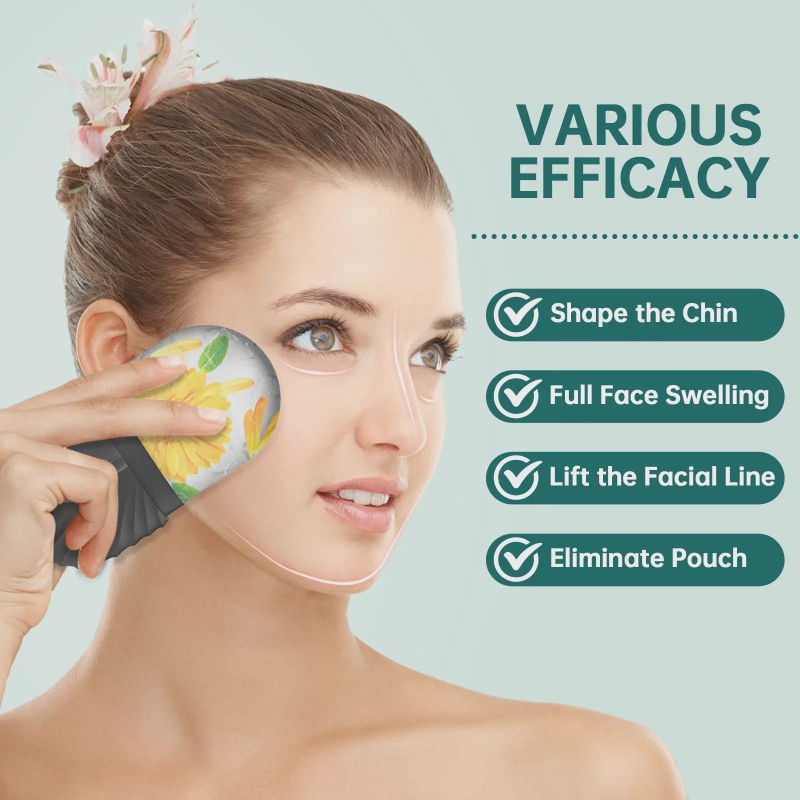 Gezichtsroller & IJsroller Set: Luxe Huidverzorging met Gua Sha Tool