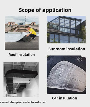 Zelfklevende Aluminium Isolatiemat 500x2000x10mm - Warmte- en Geluidsdemping voor Auto & Meer