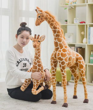 Grote Realistische Giraffe Pluche Knuffel - 35-120cm - Zacht Cadeau & Decoratie