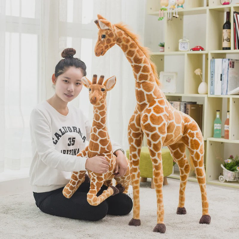Grote Realistische Giraffe Pluche Knuffel - 35-120cm - Zacht Cadeau & Decoratie