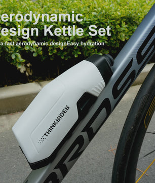 ThinkRider Aerodynamische Fietsbidon 650ml met Framehouder - Lichtgewicht & Snel Drinken