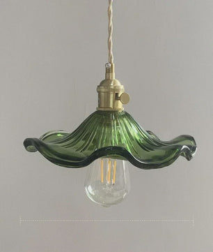 Nordic Minimalistische Glazen Hanglamp met Koperen Fitting - Sfeervolle Verlichting voor Woonkamer & Slaapkamer