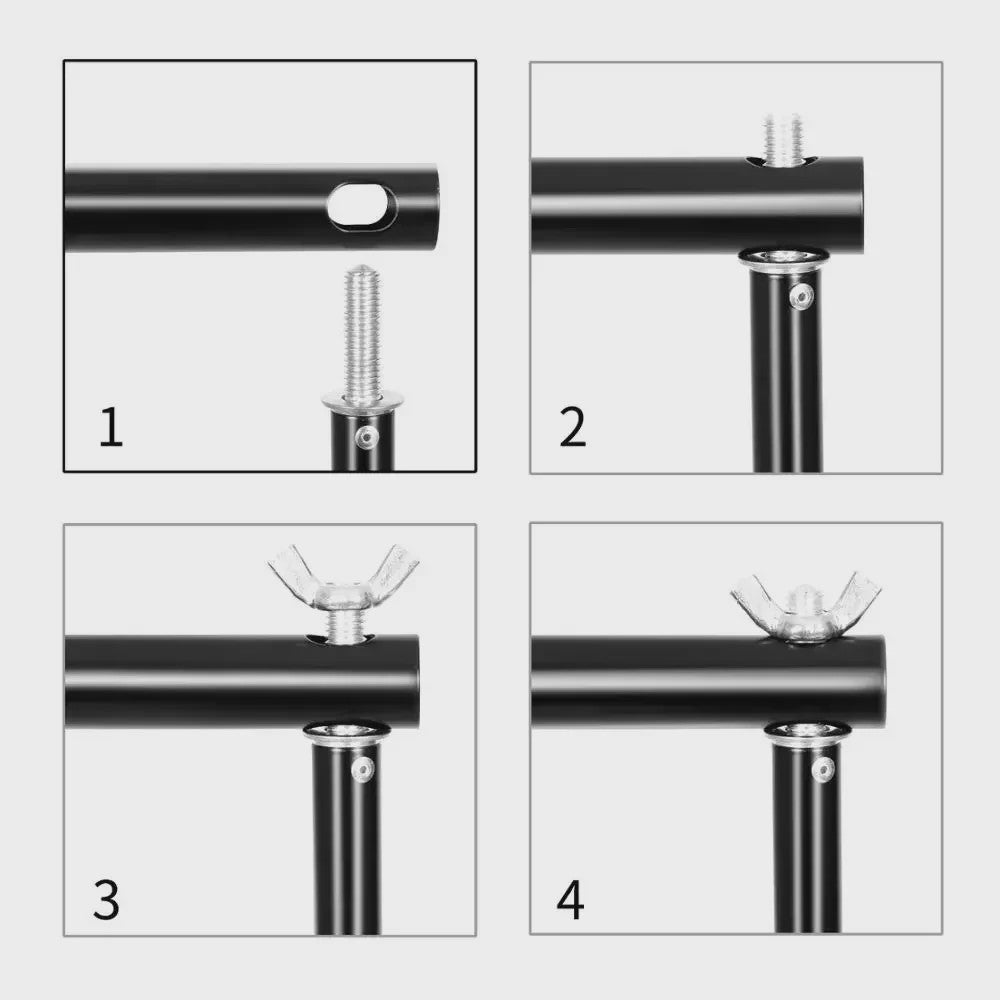 Professionele Achtergrond Stand Set (2x2M, 2x3M, 2.6x3M) - Draagbaar & Duurzaam