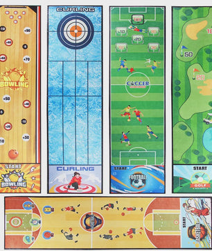 Interactieve Spelmat: Bowling, Curling & Voetbal - Plezier voor het Hele Gezin!