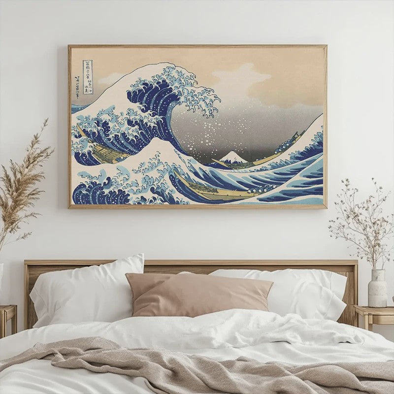 Iconische Japanse 'De Grote Golf van Kanagawa' Canvas Poster met Fuji - Vintage Muurkunst