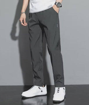 Ice Silk Heren Broek - Zomer, Business Casual, Elastisch & Ademend - Recht Model