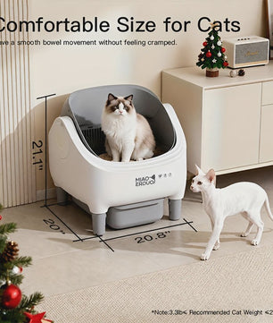 Automatische Zelfreinigende Kattenbak - Met App Controle & Veiligheidssensoren