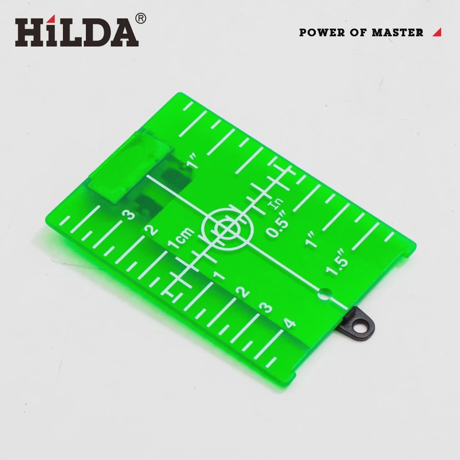 HILDA Laser Richtplaat Groen/Rood - Verticale/Horizontale Lijn Laser Target Bord