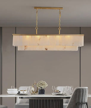 Luxe Marmer LED Kroonluchter Goud/Chroom - Dimbaar