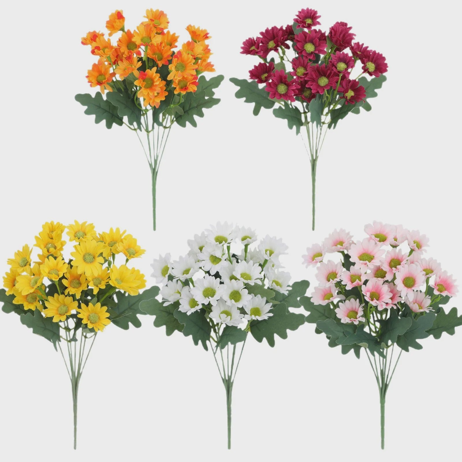 Kunstboeket Margrieten - Zijden Bloemen voor Decoratie (32cm)