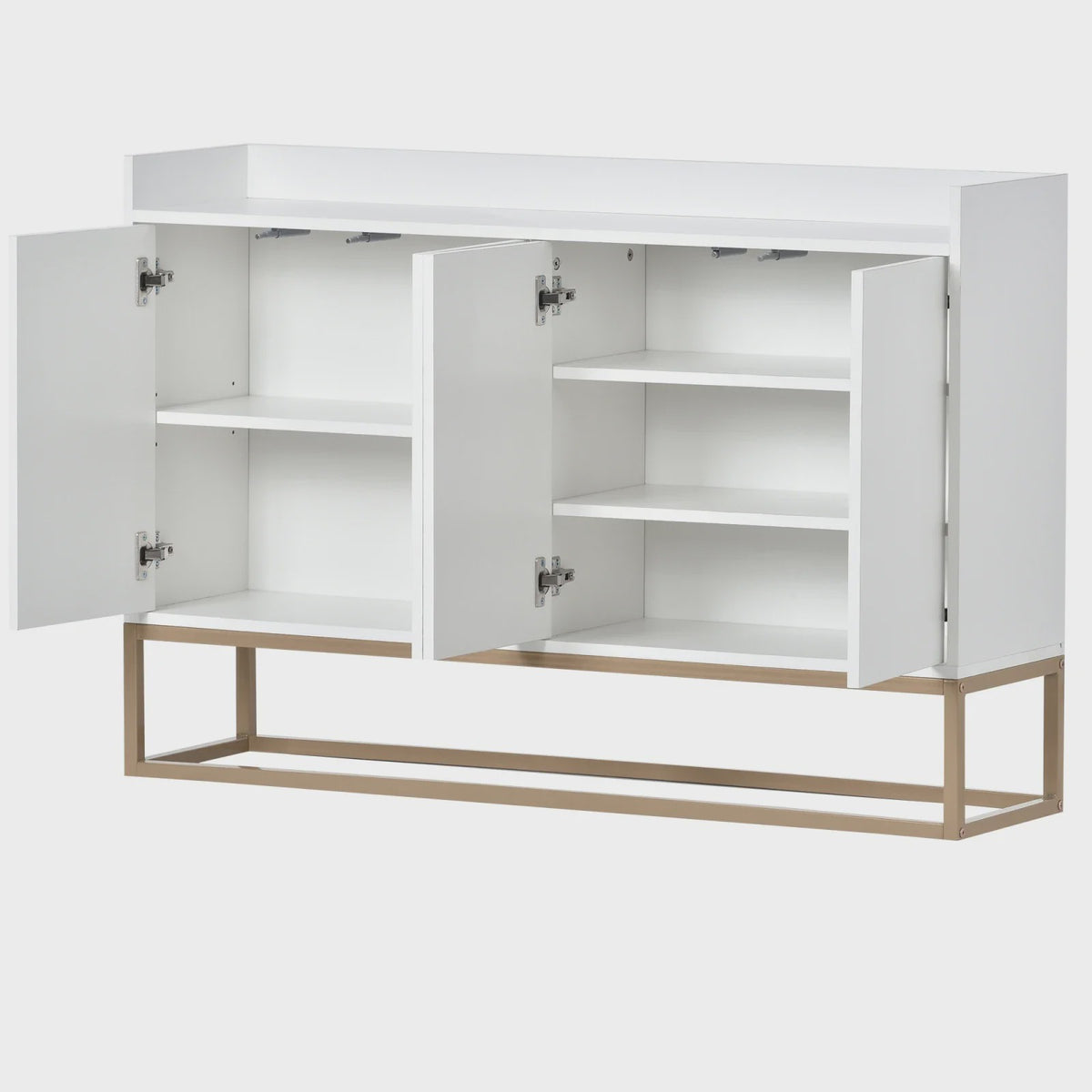 Modern Handvrij Dressoir met 4 Deuren - 120cm Breed Buffetkast