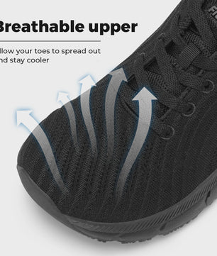 FitVille Extra Brede Hardloopschoenen voor Heren - Lichtgewicht, Ademend & Anti-slip