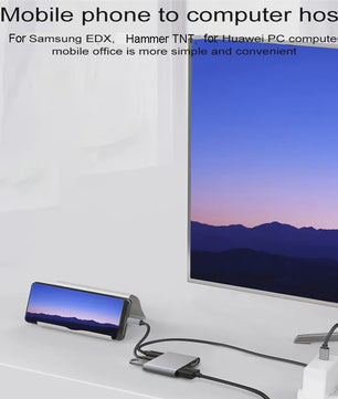 4-in-1 USB-C Hub Docking Station met 4K@60Hz HDMI, PD 100W en USB 3.0