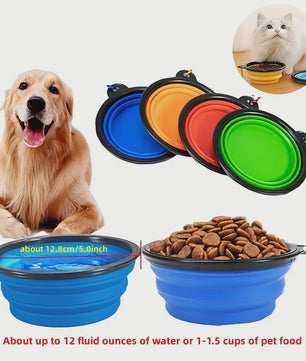 Draagbare Opvouwbare Voer- en Waterbak voor Honden en Katten - Duurzaam Siliconen