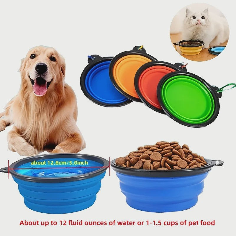 Draagbare Opvouwbare Voer- en Waterbak voor Honden en Katten - Duurzaam Siliconen