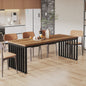 Industriële Eettafel 180 cm - Hout & Metaal - Geschikt voor 4-6 Personen