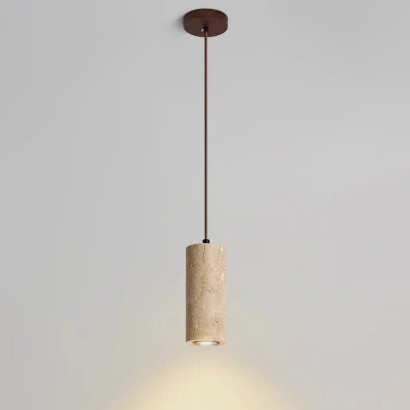 Retro Travertin Hanglamp - Sfeervolle Verlichting voor Slaapkamer, Woonkamer & Bar