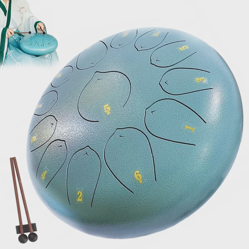 Professionele Steel Tongue Drum 13 Noten - Muziekinstrument voor Ontspanning en Yoga