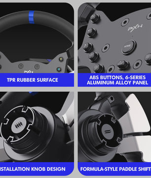 PXN V99 Force Feedback Racestuur met Pedalen en Schakelpook - 270/900 Graden Gaming Stuurwiel