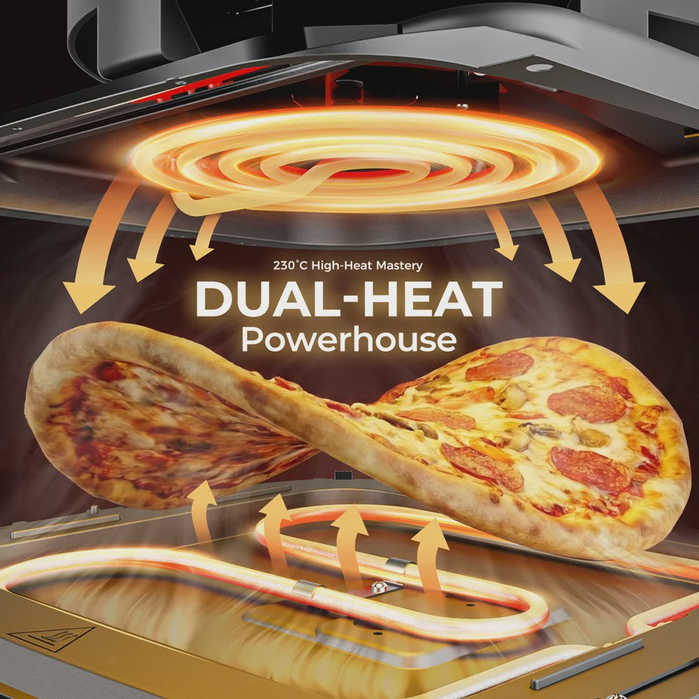Veelzijdige 11-in-1 Pizzaoven & Airfryer - Perfect voor 12-inch Pizza's