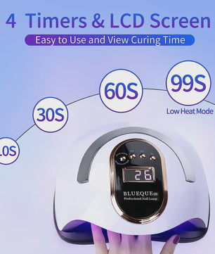 Professionele UV LED Nageldroger 168W - Snel Drogen van Acryl & Gel Polish