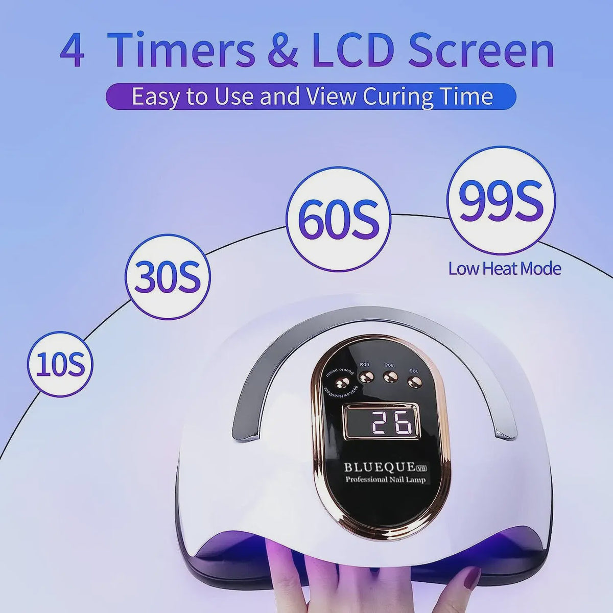 Professionele UV LED Nageldroger 168W - Snel Drogen van Acryl & Gel Polish