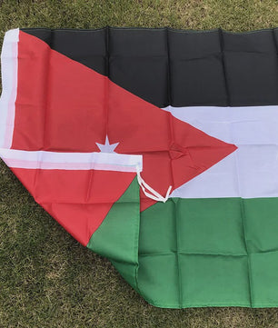 Jordan Vlag 90x150cm - Dubbelzijdig Bedrukt Polyester Hangende Decoratie