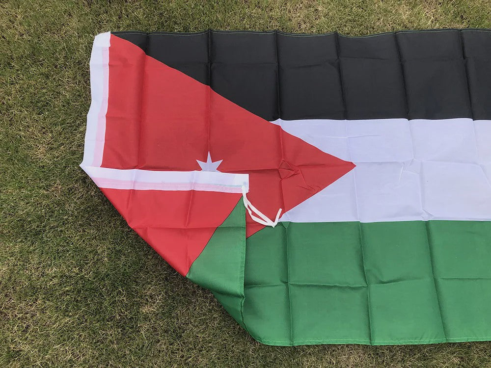 Jordan Vlag 90x150cm - Dubbelzijdig Bedrukt Polyester Hangende Decoratie