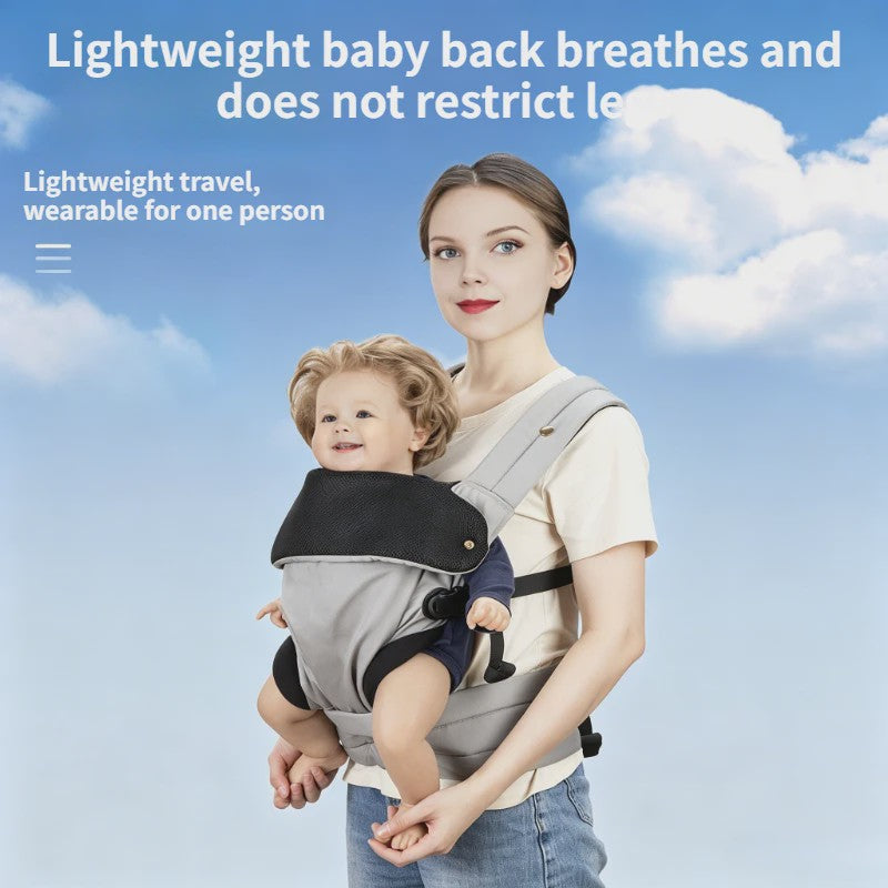 Verstelbare Baby Draagzak met Lendesteun en Ademende Heupzitting - Comfortabel Dragen & Reizen