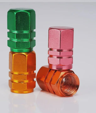 Set Aluminium Ventieldopjes - Universeel voor Auto, Motor, Fiets - Stof- en Waterdicht