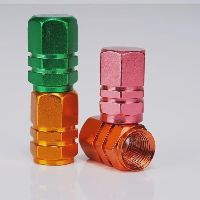 Set Aluminium Ventieldopjes - Universeel voor Auto, Motor, Fiets - Stof- en Waterdicht