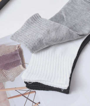 10 Paar Heren Katoenen Sokken - Mid-Calf, Effen Kleur, All Seasons
