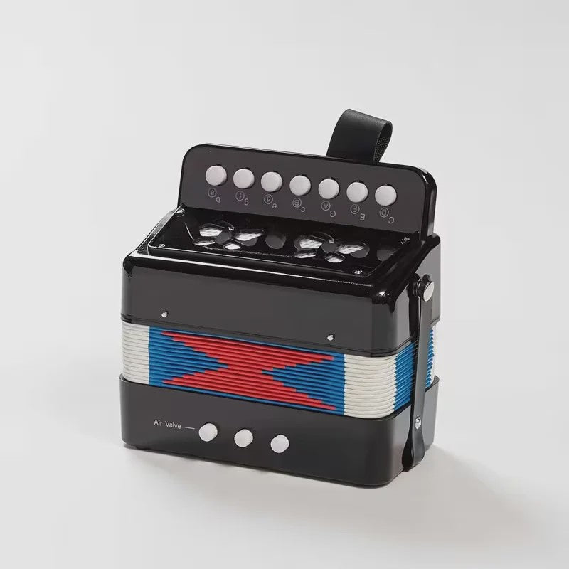 Mini Accordeon 10-Toetsen - Draagbaar Instrument voor Kinderen, Volwassenen & Beginners