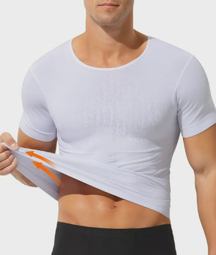Herenshirt met Compressie en Buikcorrectie - Naadloos Slimming Tanktop voor Fitness en Dagelijks Gebruik