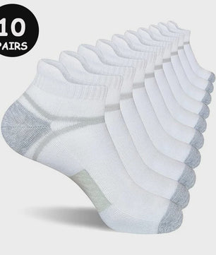 10 Paar Heren Sportsokken - Ademende Hardloopsokken voor Fitness & Outdoor