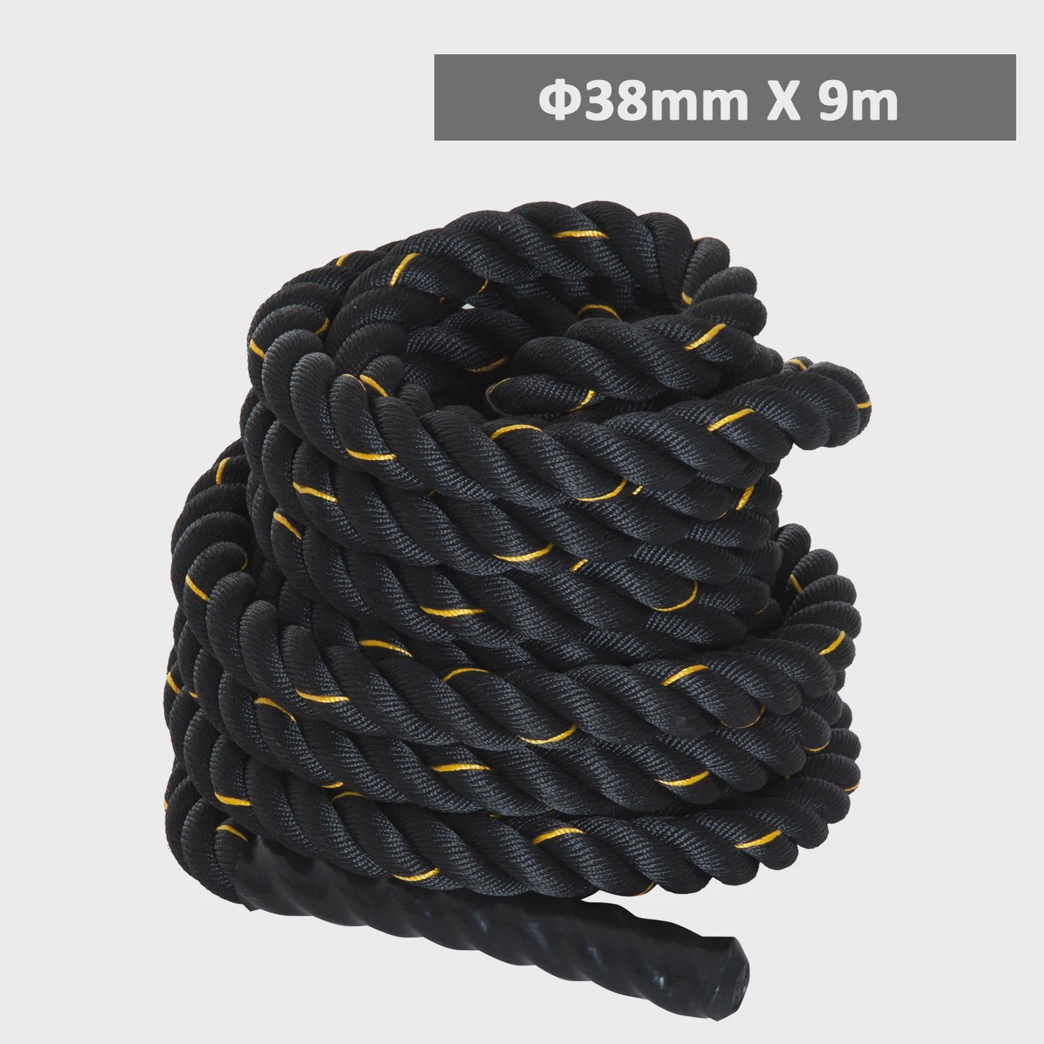 HOMCOM Battle Rope Battle Rope exercise Fitness training Crossfit 38mm length 9m Ultra resistant polyester