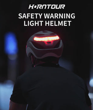 Fietshelm Volwassenen met LED Verlichting, Knipperlichten & Magnetische Vizier