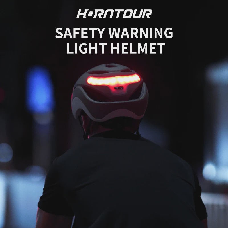 Fietshelm Volwassenen met LED Verlichting, Knipperlichten & Magnetische Vizier