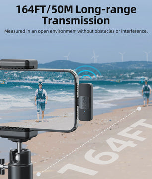 BOYA BY-V Professioneel Draadloos Lavalier Mini Microfoon Systeem voor iPhone & Android