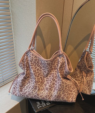 Chique Leopard Print Tote Bag - Stijlvolle Schoudertas voor Dames