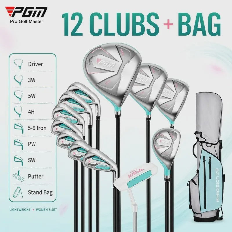PGM Dames Golfclubset LTG051 - Complete Beginnerset met Golftas (12 Clubs)